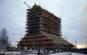 1967. Nya kyrkan byggs. Foto Haparanda stadsarkiv